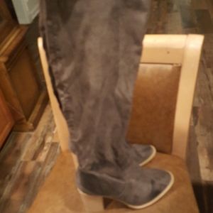 Taupe tall Boots heels